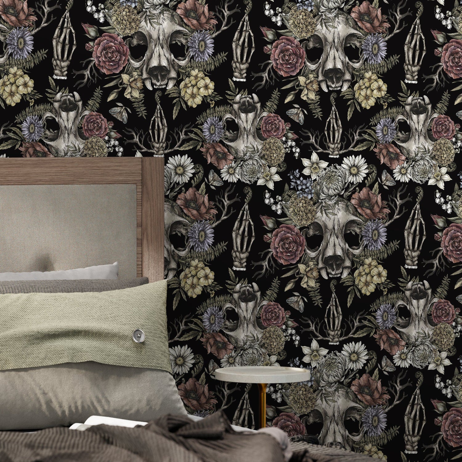 Gothic Floral Symphony Wallpaper - D832 - WallTrend
