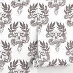 Gothic Serpent and Skull Wallpaper - C720 - WallTrend