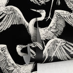 Graceful Cranes Dance Wallpaper - B681 - WallTrend