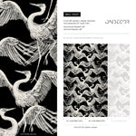 Graceful Cranes Dance Wallpaper - B681 - WallTrend