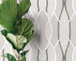 Gray Abstract Modern Wallpaper / Peel and Stick Wallpaper Removable Wallpaper Home Decor Wall Art Wall Decor Room Decor - C891 - WallTrend