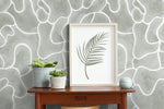Gray Abstract Modern Wallpaper / Peel and Stick Wallpaper Removable Wallpaper Home Decor Wall Art Wall Decor Room Decor - C942 - WallTrend
