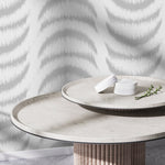 Gray Half Moon Wallpaper / Peel and Stick Wallpaper Removable Wallpaper Home Decor Wall Art Wall Decor Room Decor - C755 - WallTrend