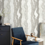 Grey Abstract Wallpaper Maximalist Wallpaper Peel and Stick and Traditional Wallpaper - D798 - WallTrend