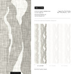 Grey Abstract Wallpaper Maximalist Wallpaper Peel and Stick and Traditional Wallpaper - D798 - WallTrend