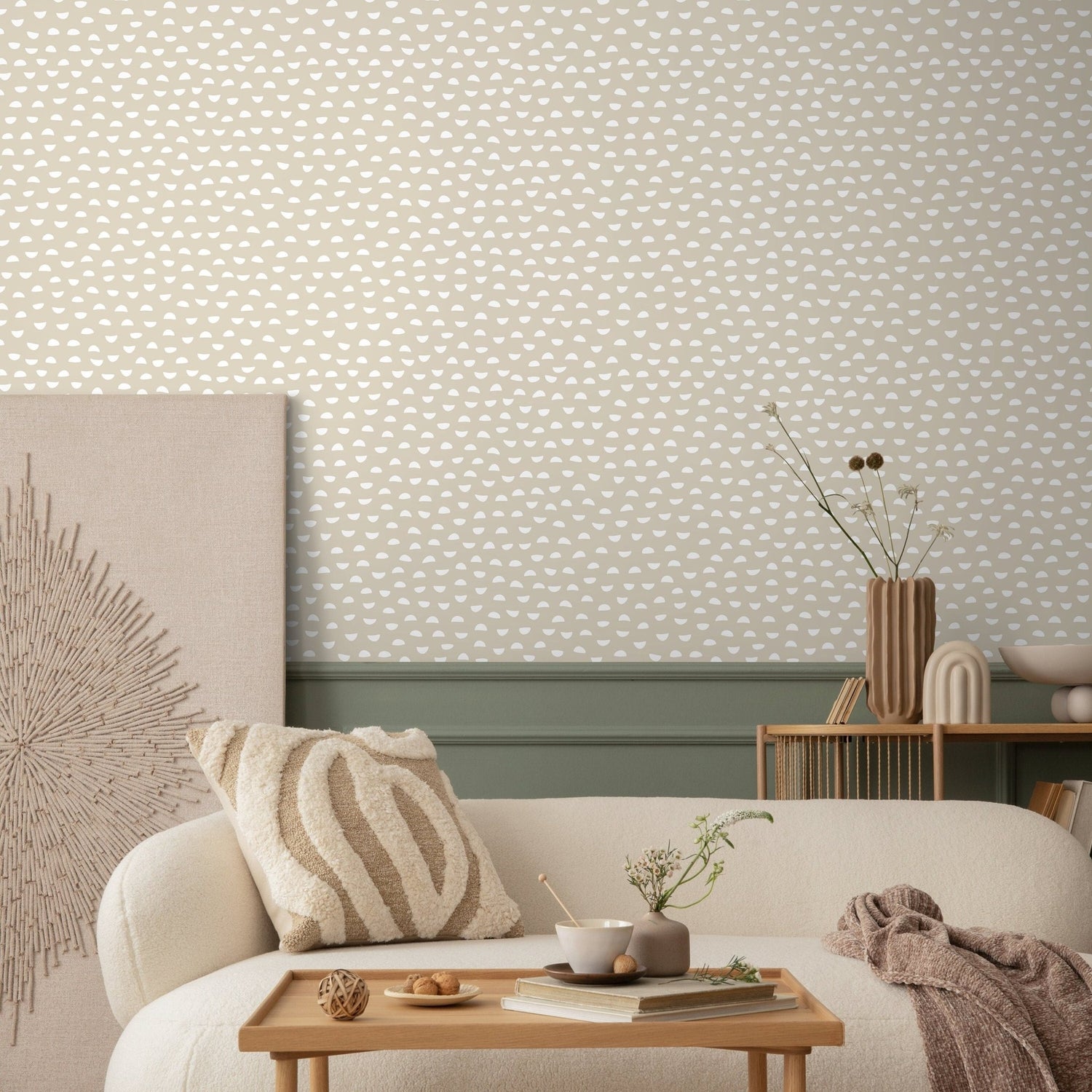 Half - Moon Elegance Wallpaper - C587 - WallTrend