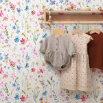 Home Decor Wallpaper Peel and Stick Wallpaper Removable Wallpaper Wall Art Wall Decor Room Decor / Floral Watercolor Wallpaper - B383 - WallTrend