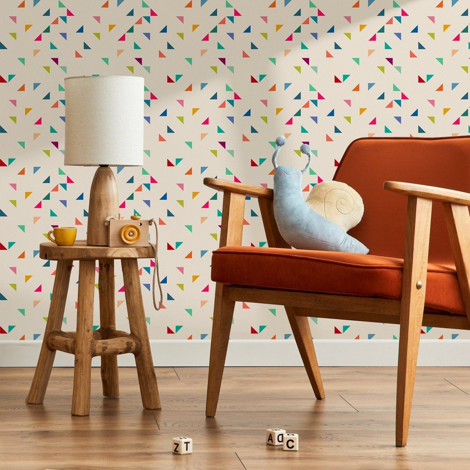 Home Decor Wallpaper Peel and Stick Wallpaper Removable Wallpaper Wall Art Wall Decor Room Decor / Geometric Colorful Wallpaper - B292 - WallTrend