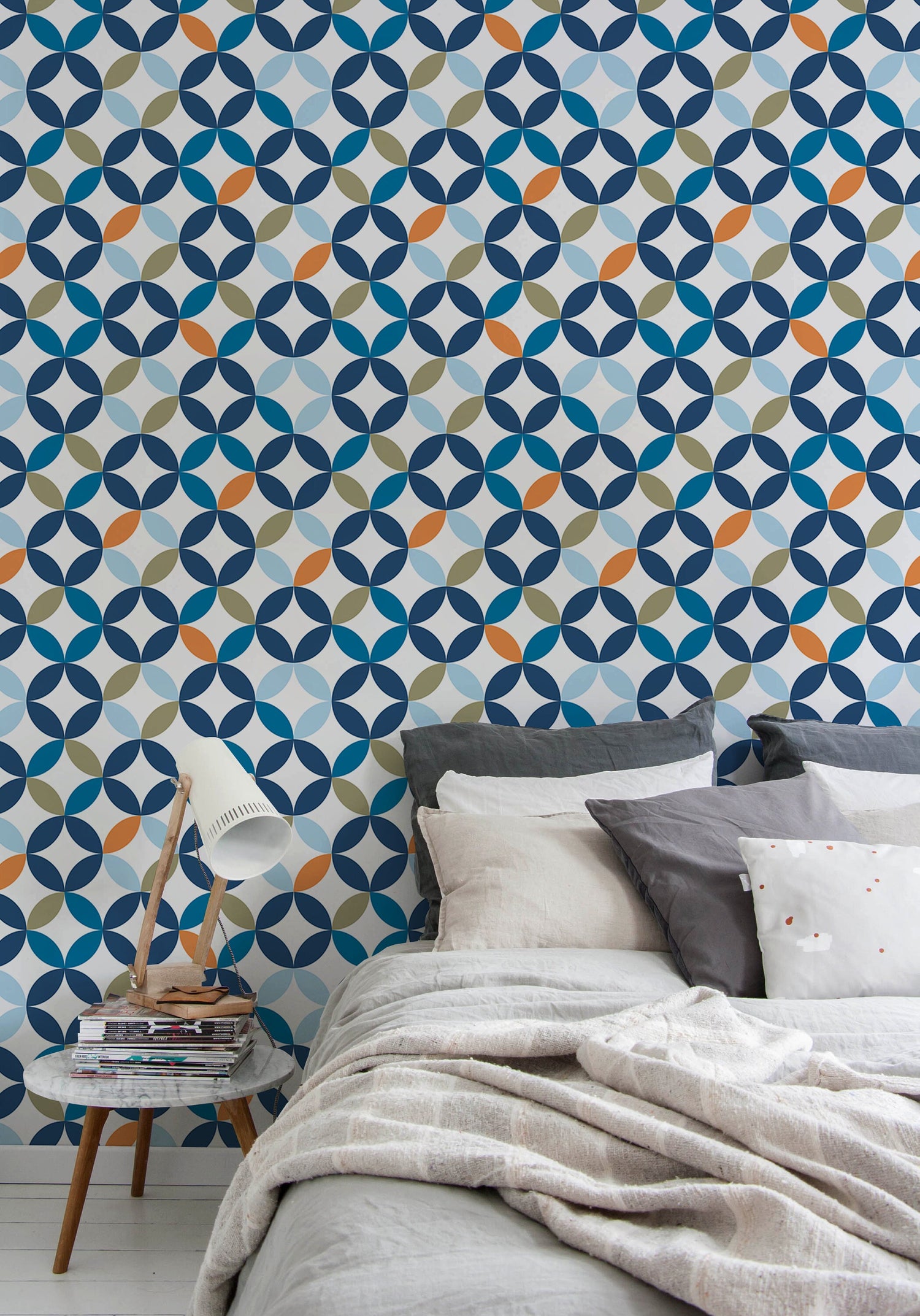 Removable Wallpaper Scandinavian Colorful Wallpaper Peel and Stick Wallpaper Wall Paper - B085