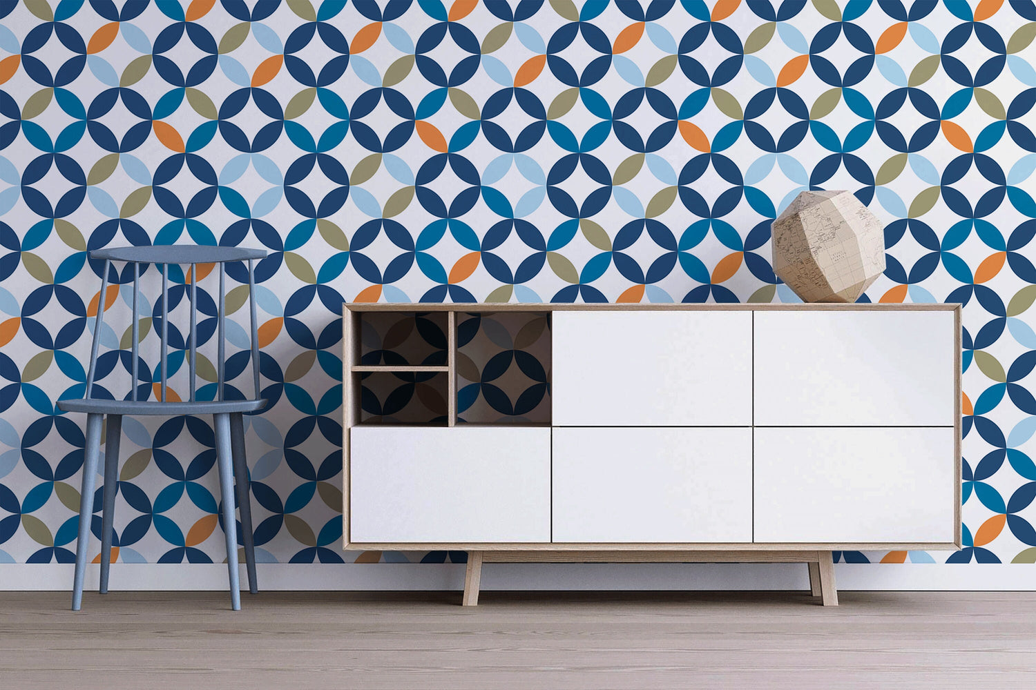 Removable Wallpaper Scandinavian Colorful Wallpaper Peel and Stick Wallpaper Wall Paper - B085