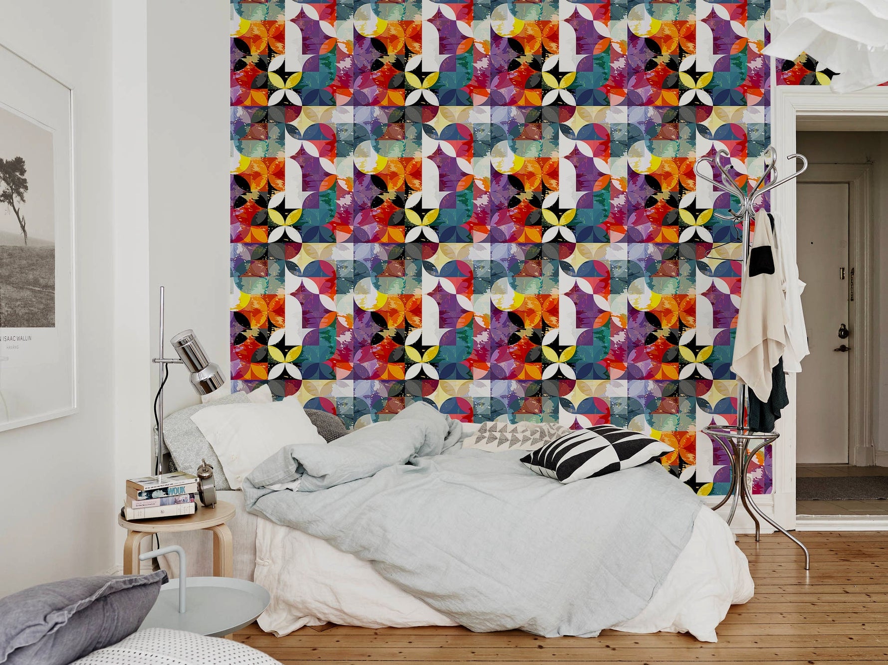 Removable Wallpaper Scandinavian Wallpaper Wallpaper Peel and Stick Wallpaper Wall Paper Colorful Geometric Wallpaper - B265