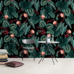 Wallpaper Peel and Stick Wallpaper Removable Wallpaper Home Decor Wall Art Wall Decor Room Decor / Tropical Leaves Wallpaper - B071