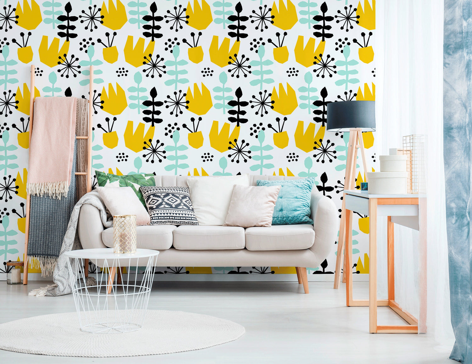 Removable Wallpaper Scandinavian Wallpaper Peel and Stick Wallpaper Wall Paper - B392