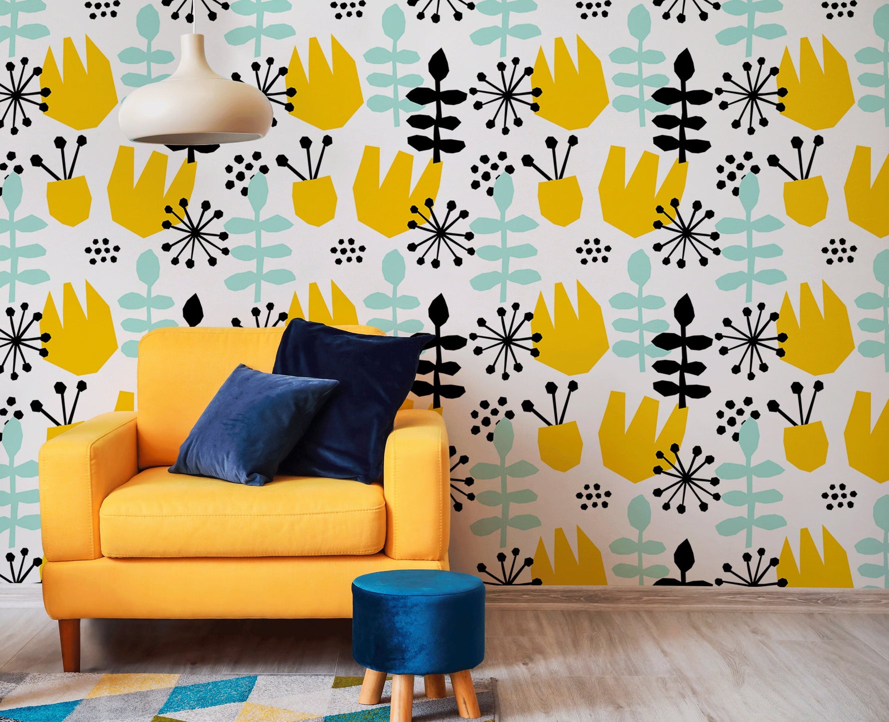 Removable Wallpaper Scandinavian Wallpaper Peel and Stick Wallpaper Wall Paper - B392