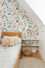 Peel and Stick Wallpaper Removable Wallpaper Scandinavian Wallpaper Temporary Wallpaper Kids Wallpaper Wall Mural - B488