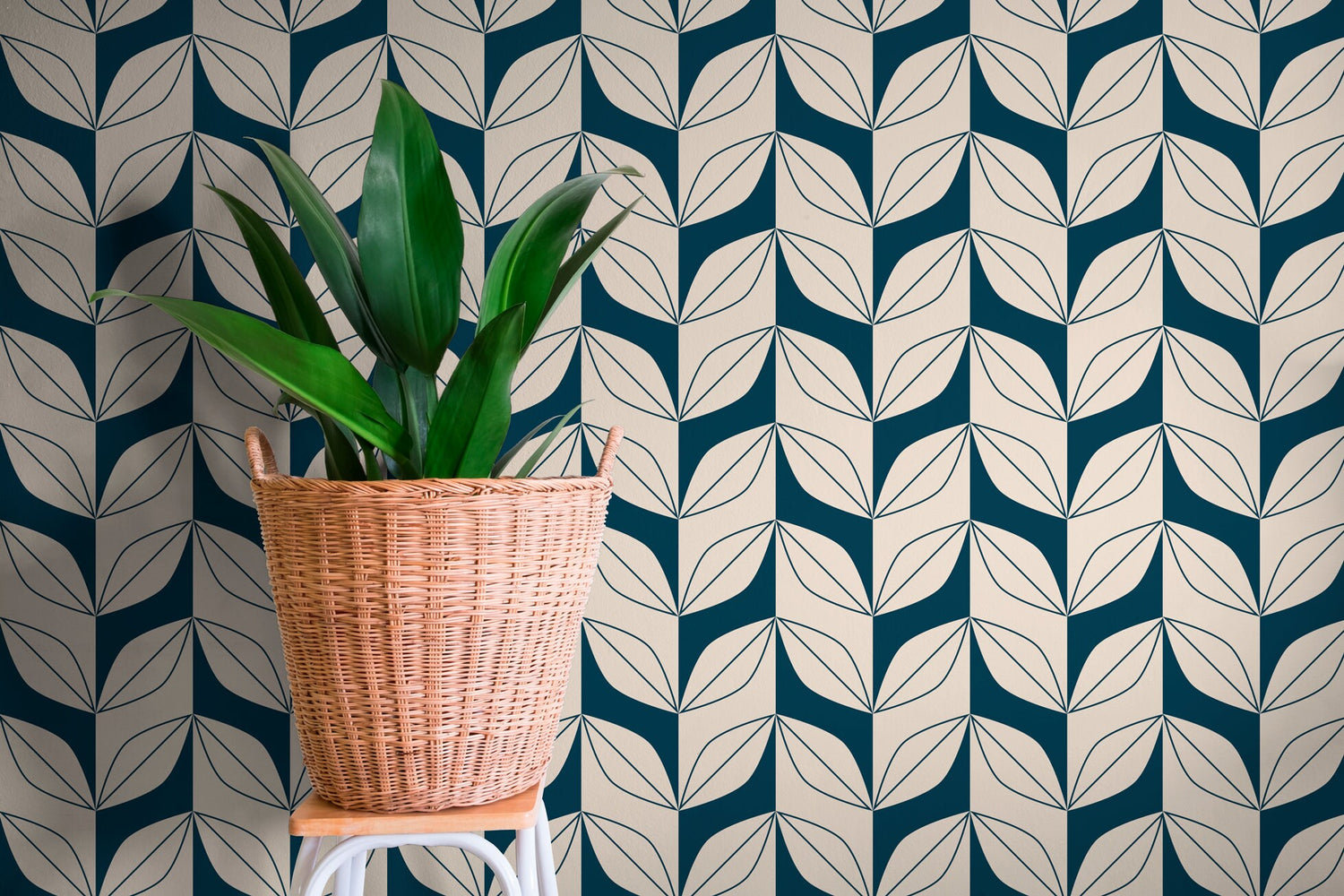 Removable Wallpaper Scandinavian Wallpaper Plants Wallpaper Peel and Stick Wallpaper Wall Paper - B442