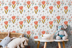 Removable Wallpaper, Scandinavian Wallpaper, Temporary Wallpaper, Minimalistic Wallpaper, Peel and Stick Wallpaper, Wall Paper, Boho -C033