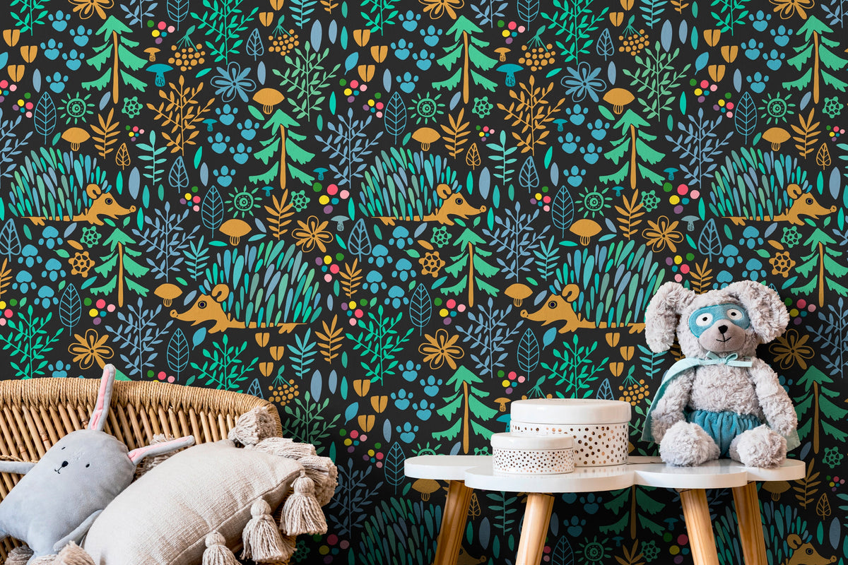 Wallpaper Peel and Stick Wallpaper Removable Wallpaper Home Decor Wall Art Wall Decor Room Decor / Animal and Forest Kids Wallpaper - C044