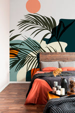 Wallpaper Peel and Stick Wallpaper Removable Wallpaper Home Decor Wall Art Wall Decor Room Decor / Tropical Jungle Leaf Wallpaper - C080