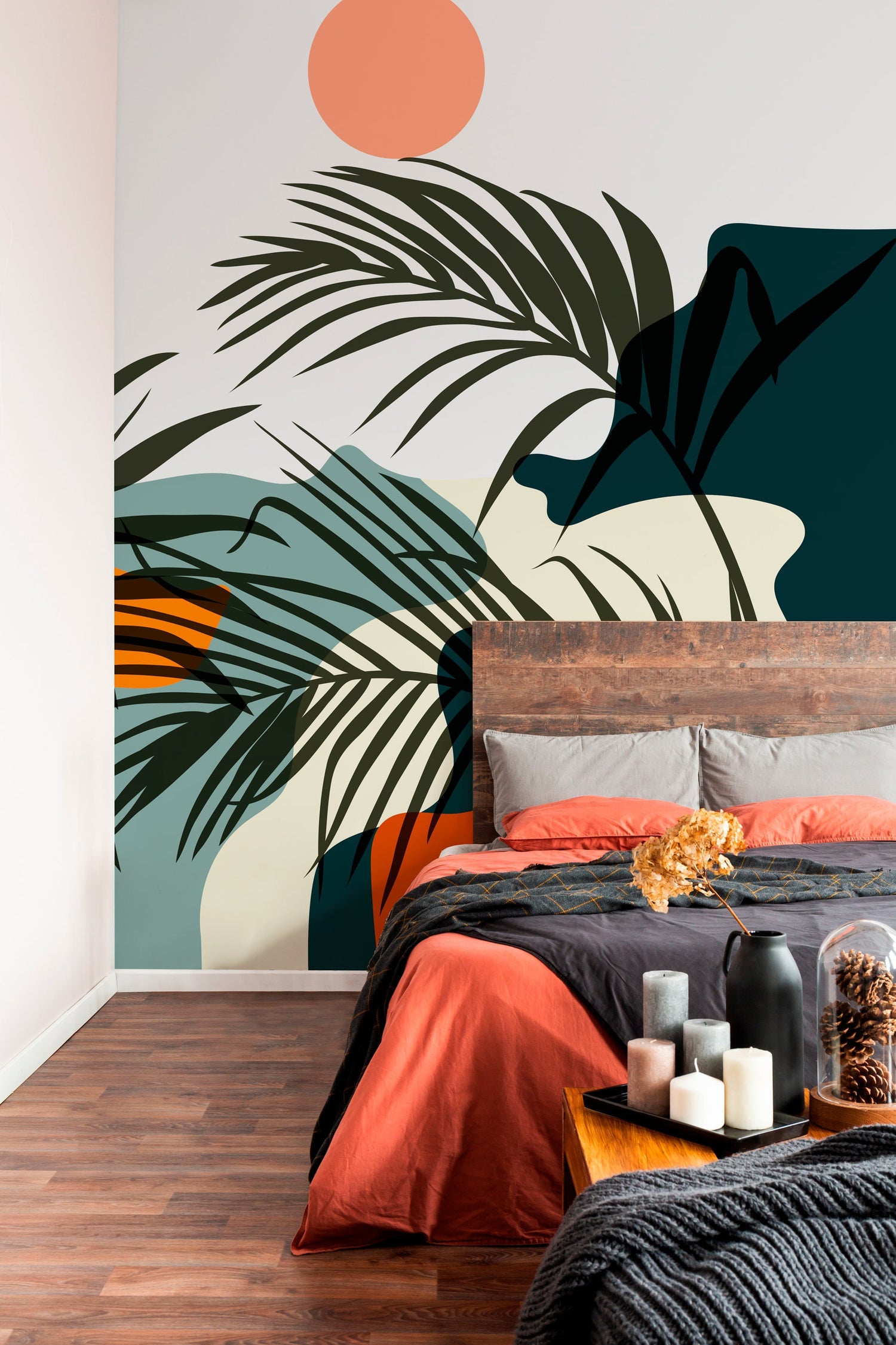 Wallpaper Peel and Stick Wallpaper Removable Wallpaper Home Decor Wall Art Wall Decor Room Decor / Tropical Jungle Leaf Wallpaper - C080