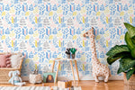 Wall Decor Wallpaper Peel and Stick Wallpaper Removable Wallpaper Home Decor Room Decor / Pastel Color Leaves Scandinavian Wallpaper - B384