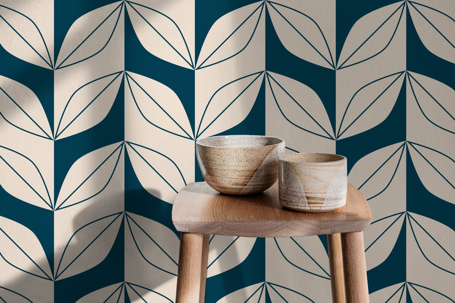 Removable Wallpaper Scandinavian Wallpaper Plants Wallpaper Peel and Stick Wallpaper Wall Paper - B442