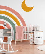 Removable Wallpaper Scandinavian Wallpaper Rainbow Wallpaper Peel and Stick Wallpaper Wall Paper - C251