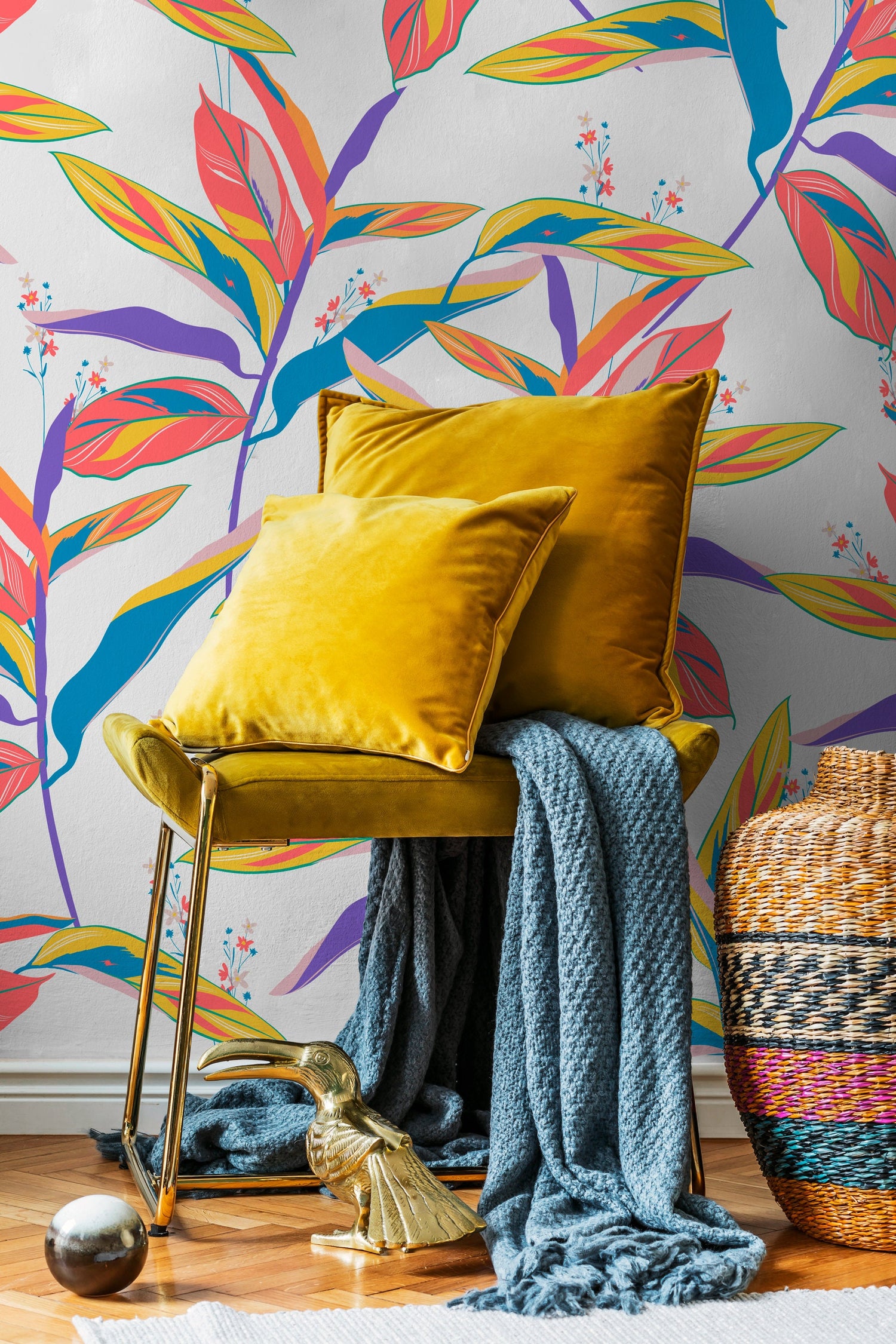 Vibrant Botanicals Wallpaper - C274