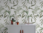 Wallpaper Peel and Stick Wallpaper Removable Wallpaper Home Decor WallArt Wall Decor Room Decor / Tropical Botanical Leaves Wallpaper - C271