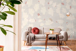 Removable Wallpaper, Scandinavian Wallpaper, Temporary Wallpaper, Minimalistic Wallpaper, Peel and Stick Wallpaper, Leaf Wallpaper - X064