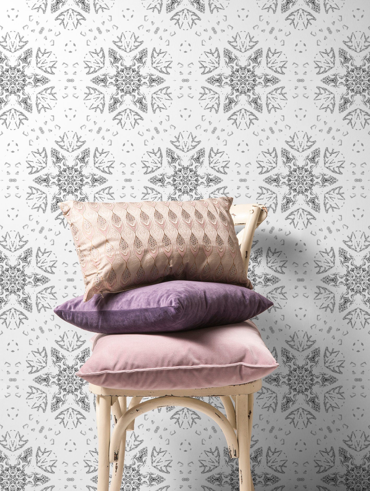 Removable Wallpaper Scandinavian Wallpaper Temporary Wallpaper Vintage Wallpaper Peel and Stick Wallpaper Wall Paper Boho - X100