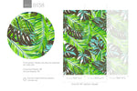 Wallpaper Peel and Stick Wallpaper Removable Wallpaper Home Decor Wall Art Wall Decor Room Decor / Tropical Monstera Leaf Wallpaper - B138