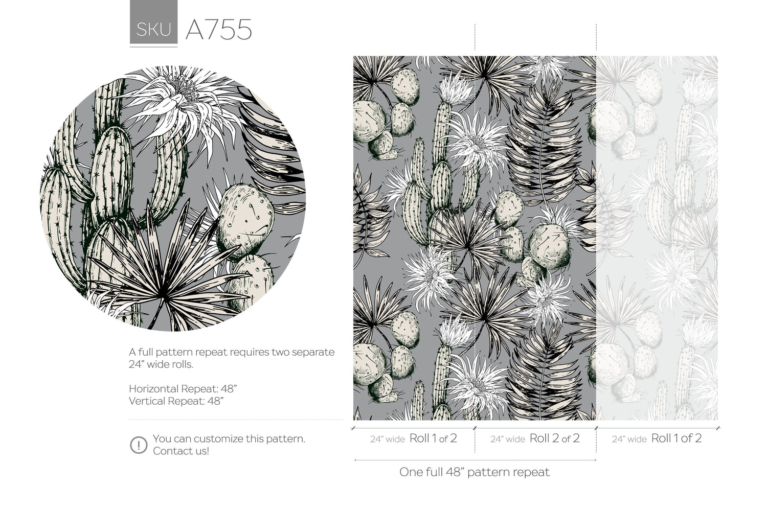 Temporary Wallpaper Vintage Wallpaper Black And White Wallpaper Wallpaper, Peel and Stick Self Adhesive Fabric Floral Wallpaper - A755