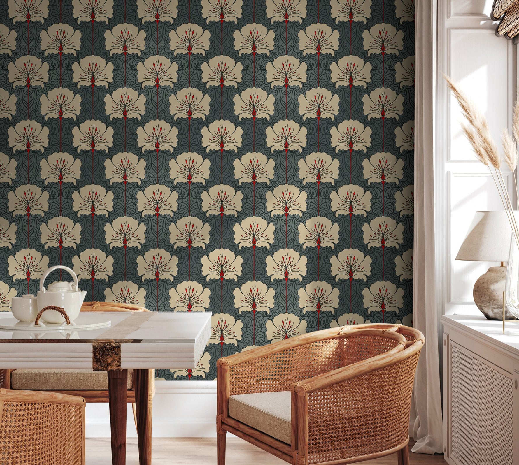 Floral Symphony Wallpaper - C390