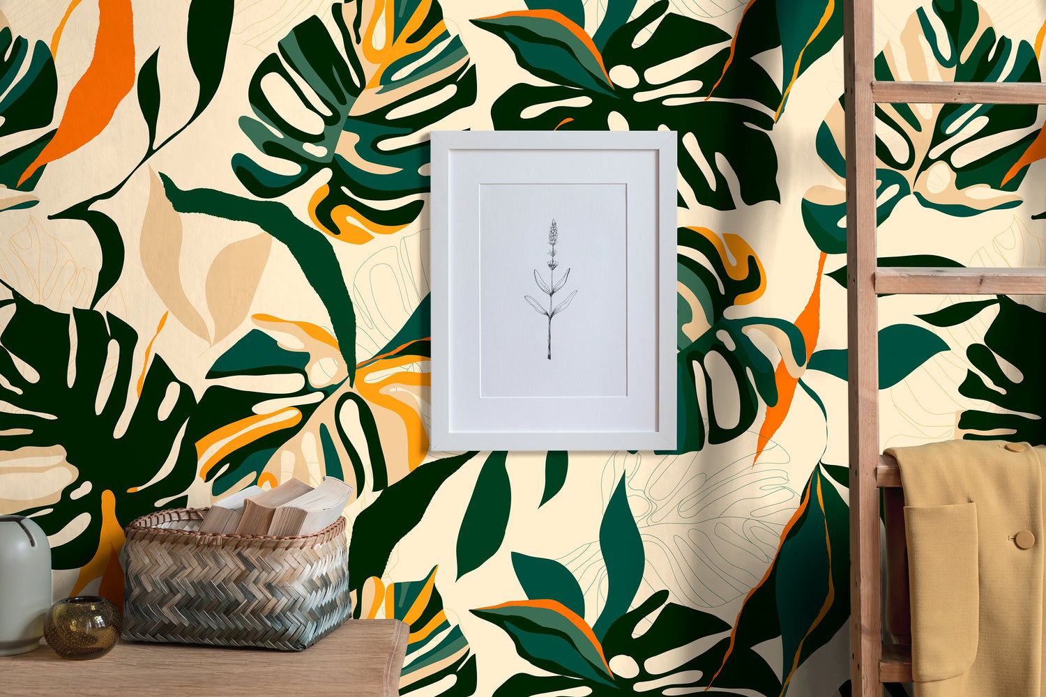 Tropical Leaves Wallpaper - C398