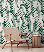 Wallpaper Peel and Stick Wallpaper Removable Wallpaper Home Decor Wall Art Wall Decor Room Decor / Abstract Green Leaves Wallpaper - C401