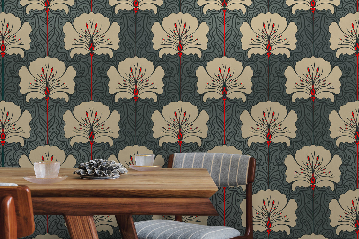 Floral Symphony Wallpaper - C390