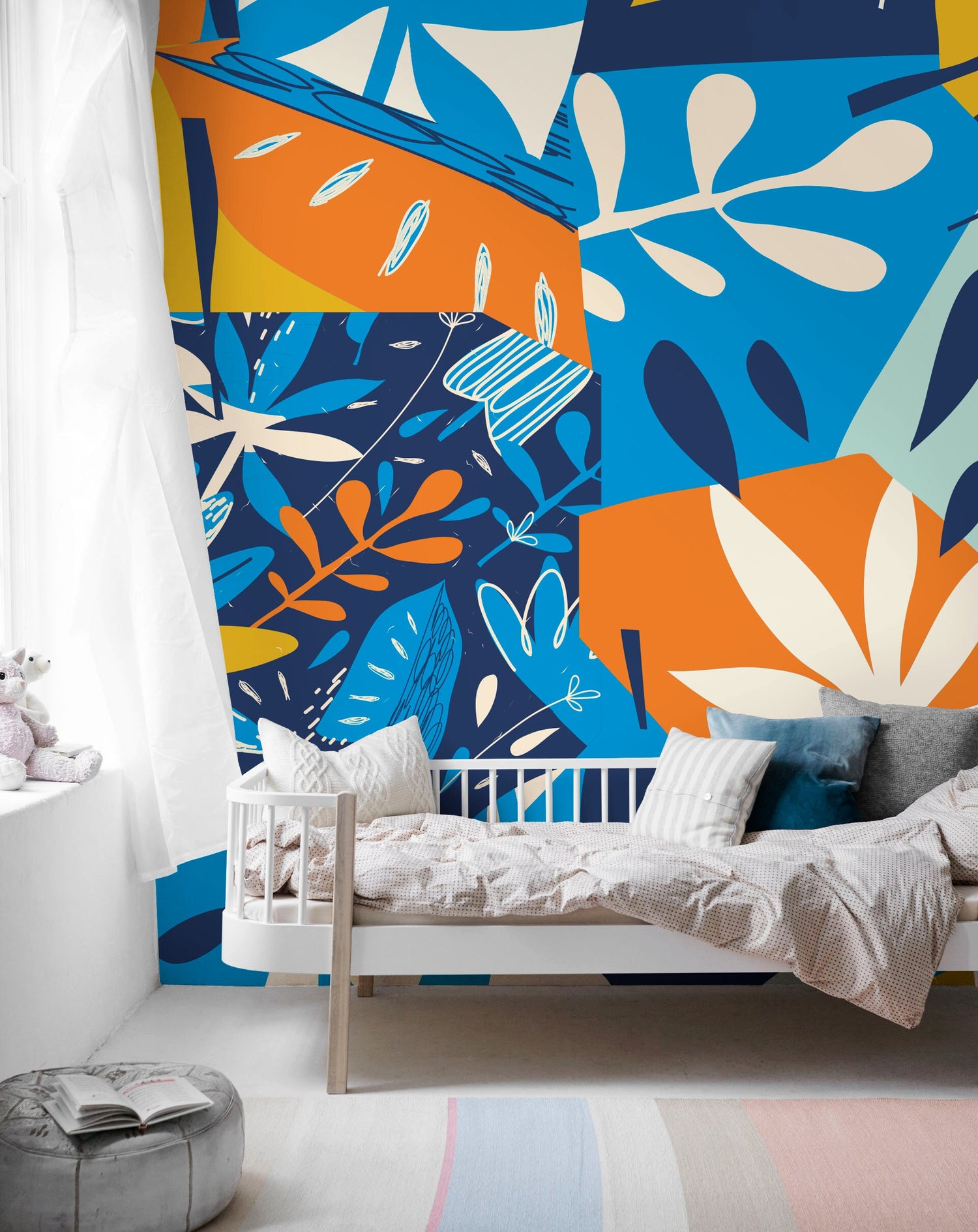 Vibrant Botanical Mix Wallpaper - C393