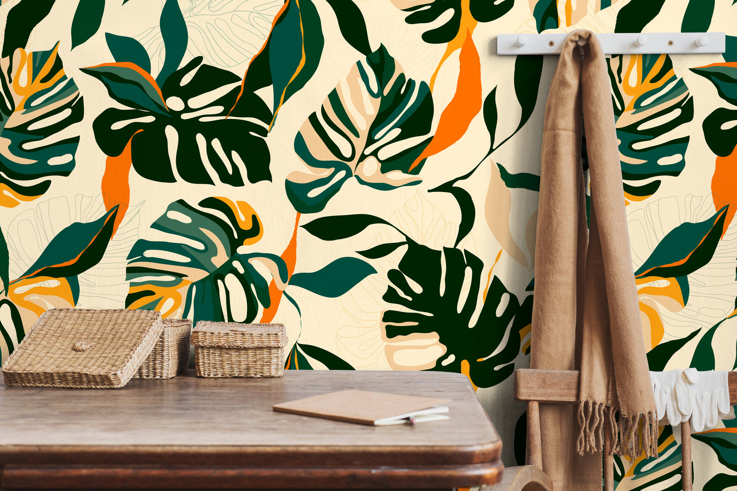 Tropical Leaves Wallpaper - C398