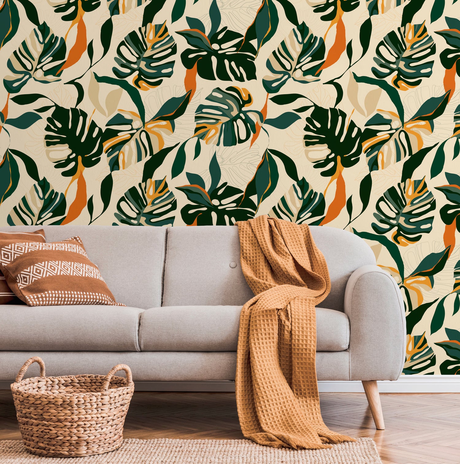 Tropical Leaves Wallpaper - C398