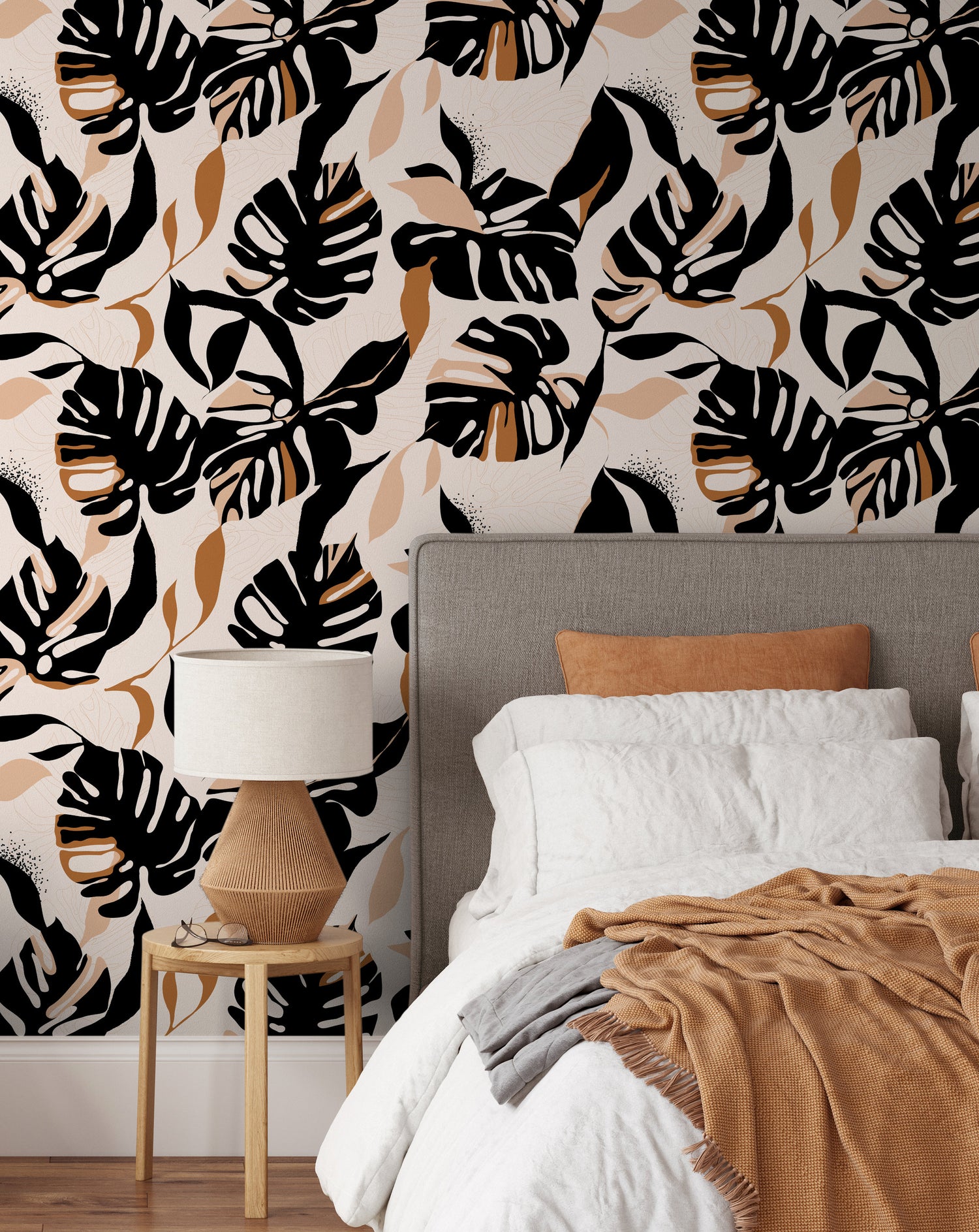 Wallpaper Peel and Stick Wallpaper Removable Wallpaper Home Decor Wall Art Wall Decor Room Decor / Tropical Boho Wallpaper - C397