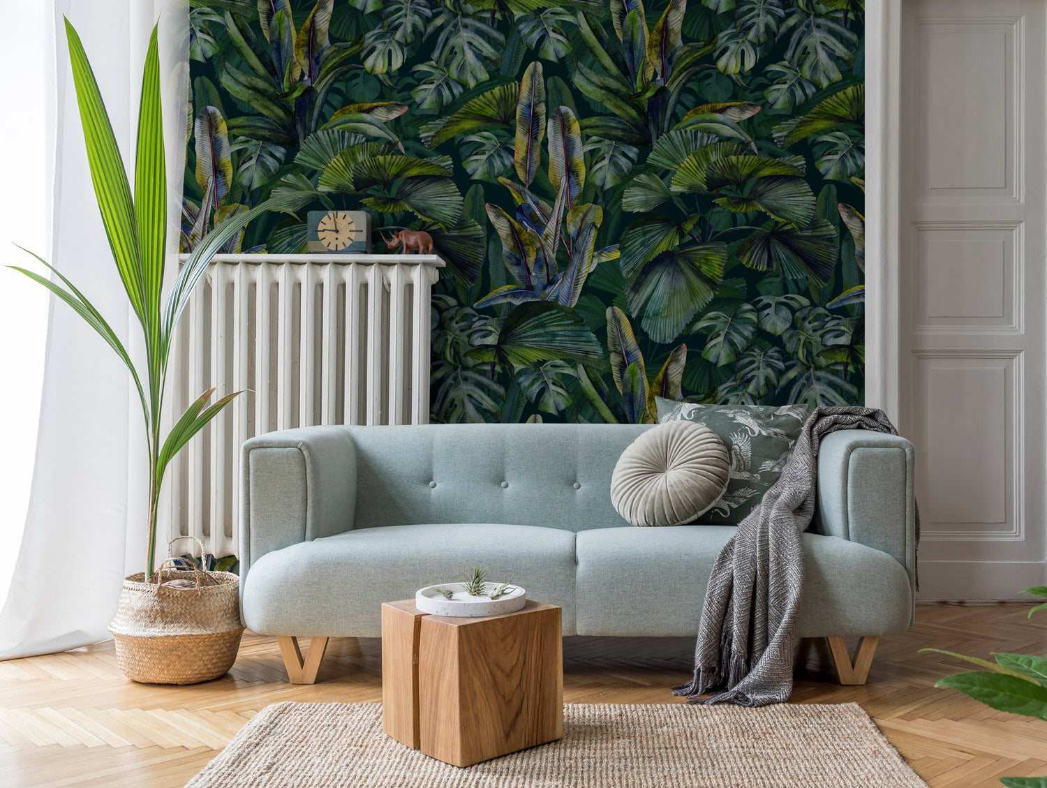 Wallpaper Peel and Stick Wallpaper Removable Wallpaper Home Decor Wall Art Wall Decor Room Decor / Green Botanical Wallpaper - C407