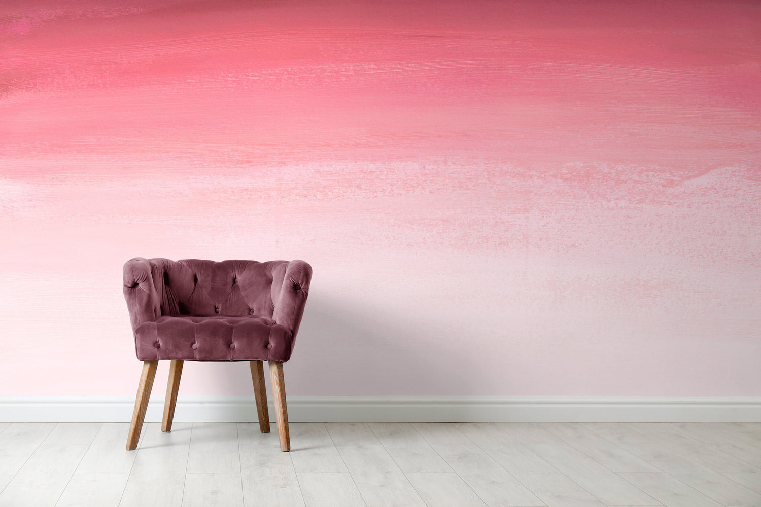 Wallpaper Peel and Stick Wallpaper Removable Wallpaper Home Decor Wall Art Wall Decor Room Decor / Pink Modern Ombre Wallpaper - X163