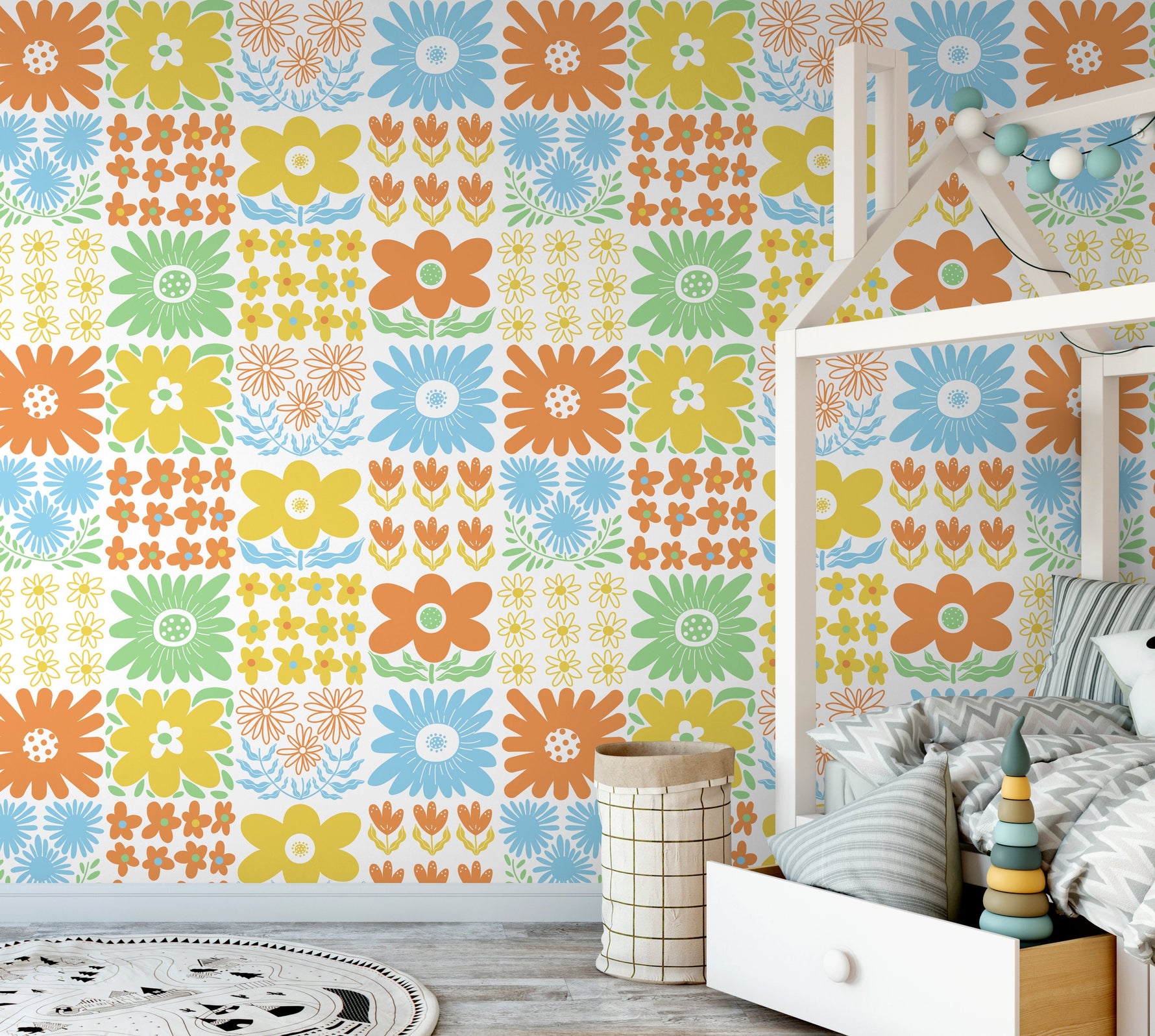 Floral Symphony Wallpaper - C473