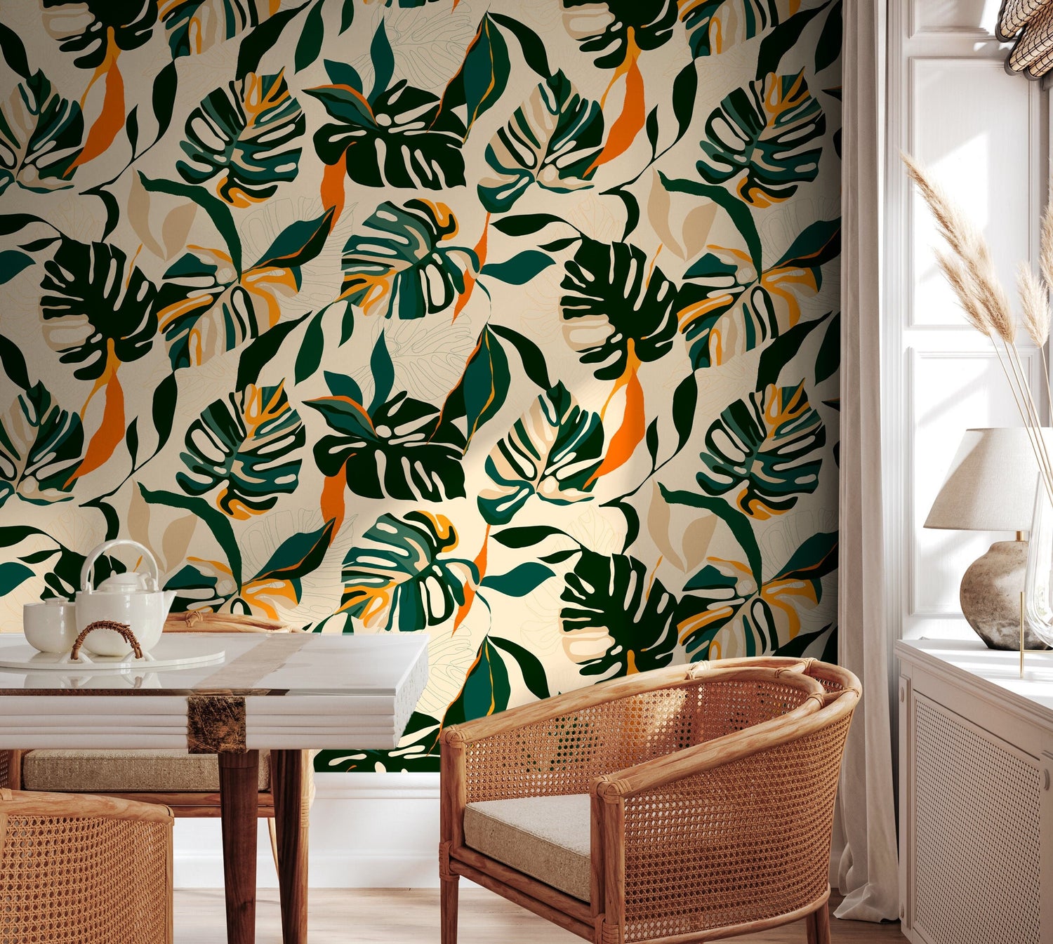 Tropical Leaves Wallpaper - C398