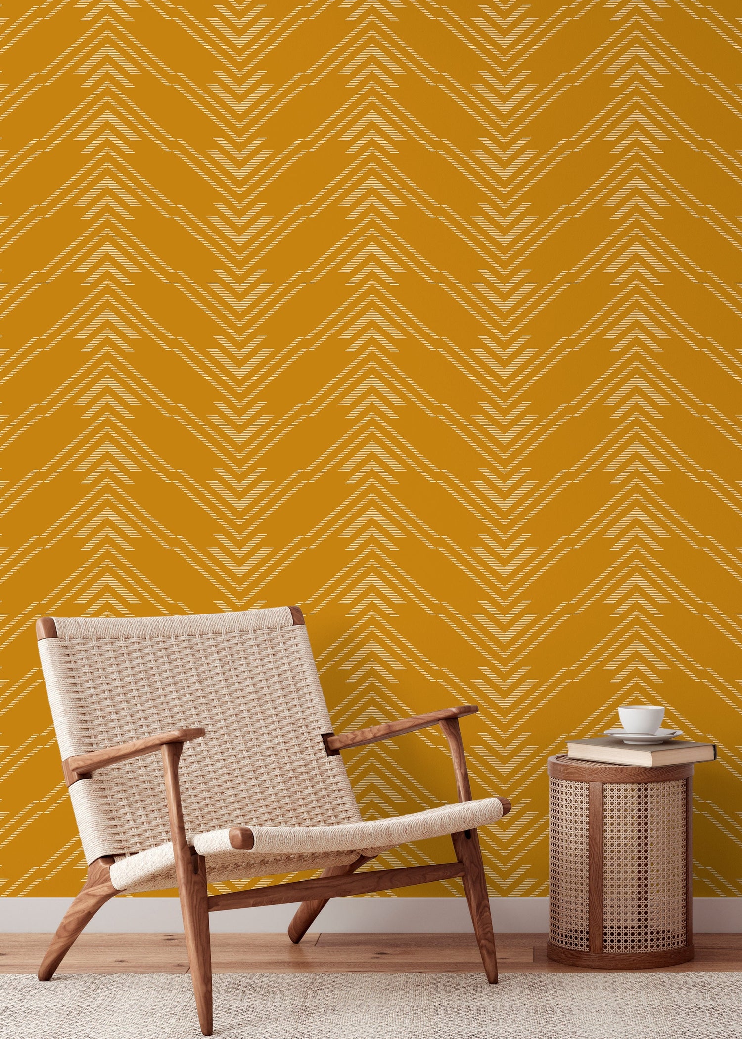 Geometric Arrow Motif Wallpaper - C497