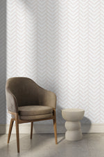 Wallpaper Peel and Stick Wallpaper Removable Wallpaper Home Decor Wall Art Wall Decor Room Decor / Neutral Herringbone Wallpaper - C489