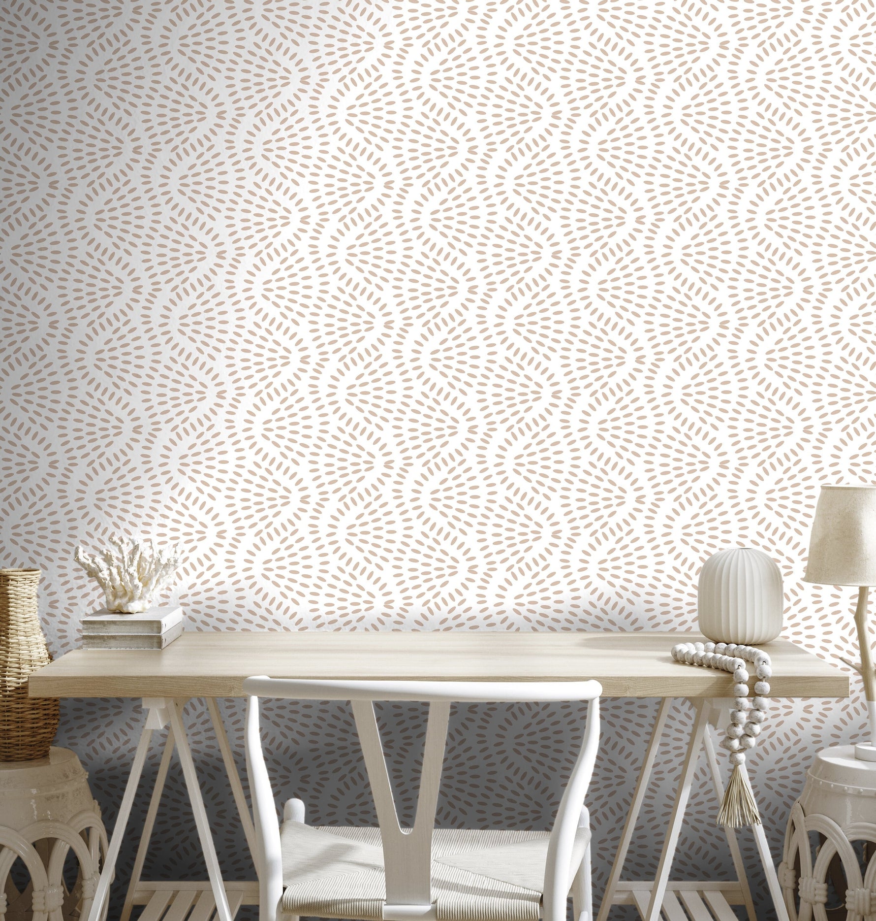 Neutral Abstract Petal Wallpaper - C594