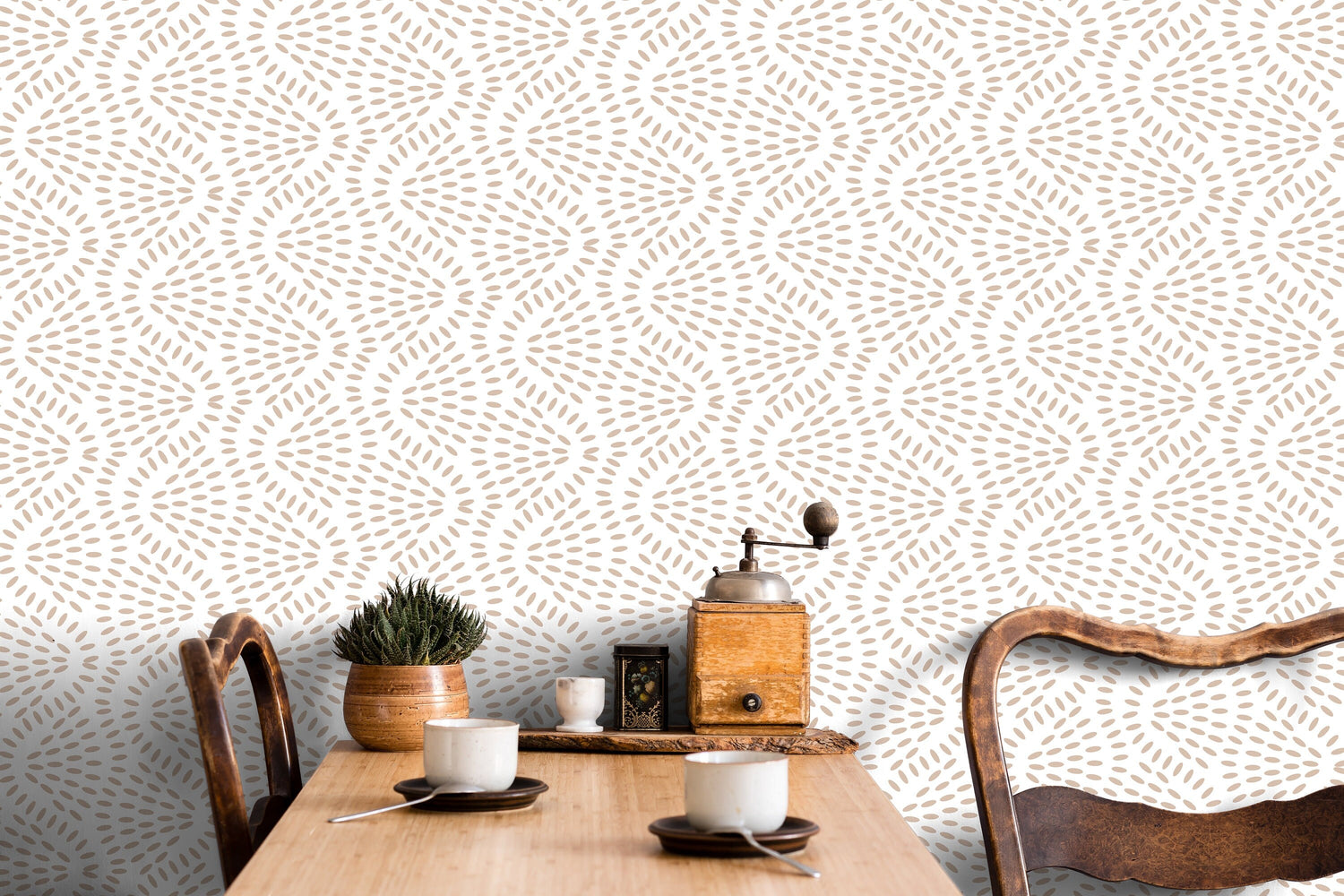 Neutral Abstract Petal Wallpaper - C594