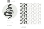 Wallpaper Peel and Stick Wallpaper Removable Wallpaper Home Decor Wall Art Wall Decor Room Decor / Gray Black Snake Wallpaper - C606